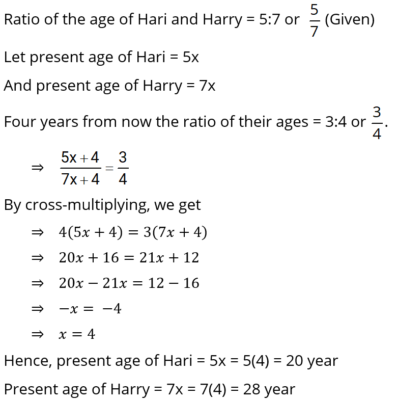 NCERT Solution For Class 8, Maths, Linear Equations In One Variable, Exercise 2.6