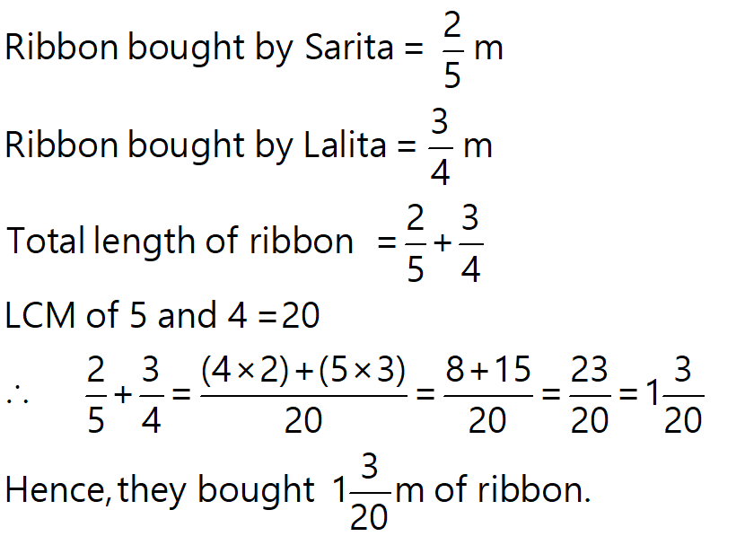 NCERT Solutions for Class 6 Maths, Chapter 7, Fractions, Exercise 7.6 q.2