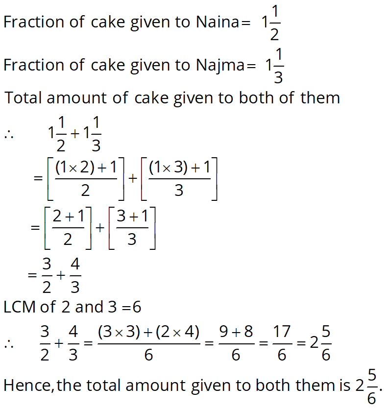 NCERT Solutions for Class 6 Maths, Chapter 7, Fractions, Exercise 7.6 q.3