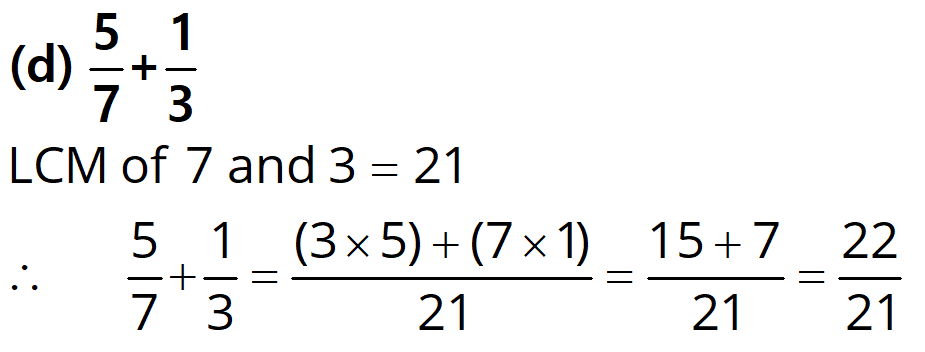 NCERT Solutions for Class 6 Maths, Chapter 7, Fractions, Exercise 7.6 q.1