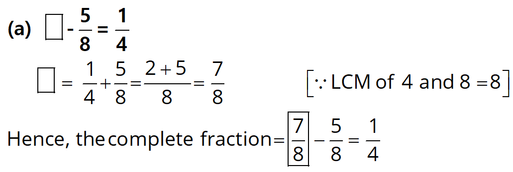NCERT Solutions for Class 6 Maths, Chapter 7, Fractions, Exercise 7.6 q.4