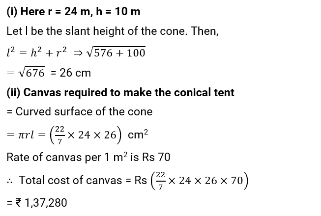 NCERT Solution For Class 9, Maths, Chapter 13, Surface Areas And Volumes, Exercise 13.3 Q. 4