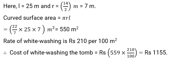 NCERT Solution For Class 9, Maths, Chapter 13, Surface Areas And Volumes, Exercise 13.3 Q. 6
