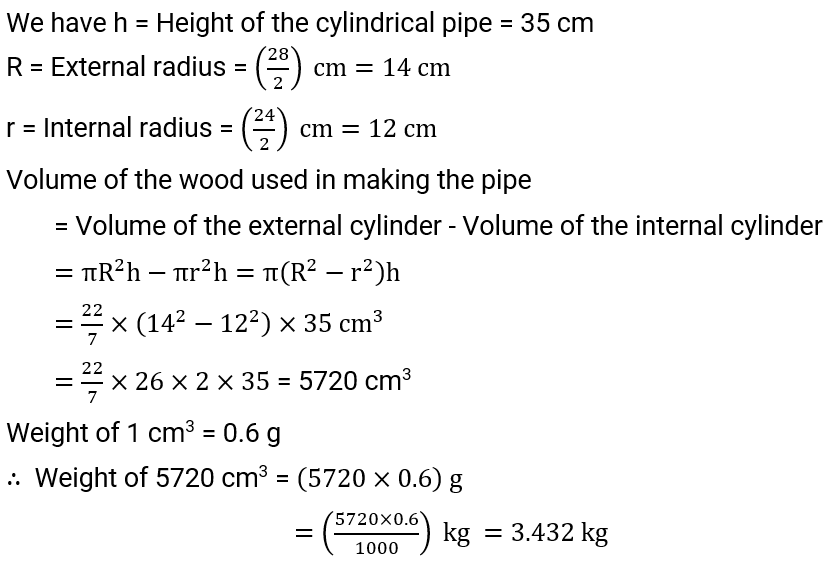 NCERT Solution For Class 9, Maths, Chapter 13, Surface Areas And Volumes, Exercise 13.6 Q. 2