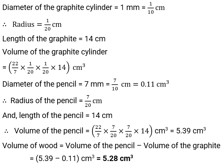 NCERT Solution For Class 9, Maths, Chapter 13, Surface Areas And Volumes, Exercise 13.6 Q. 7
