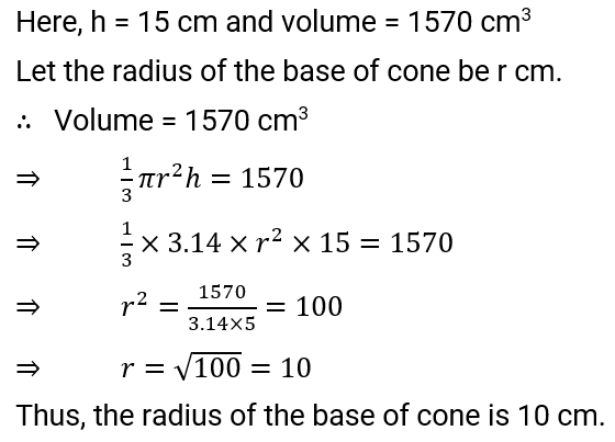 NCERT Solution For Class 9, Maths, Chapter 13, Surface Areas And Volumes, Exercise 13.7 Q.3