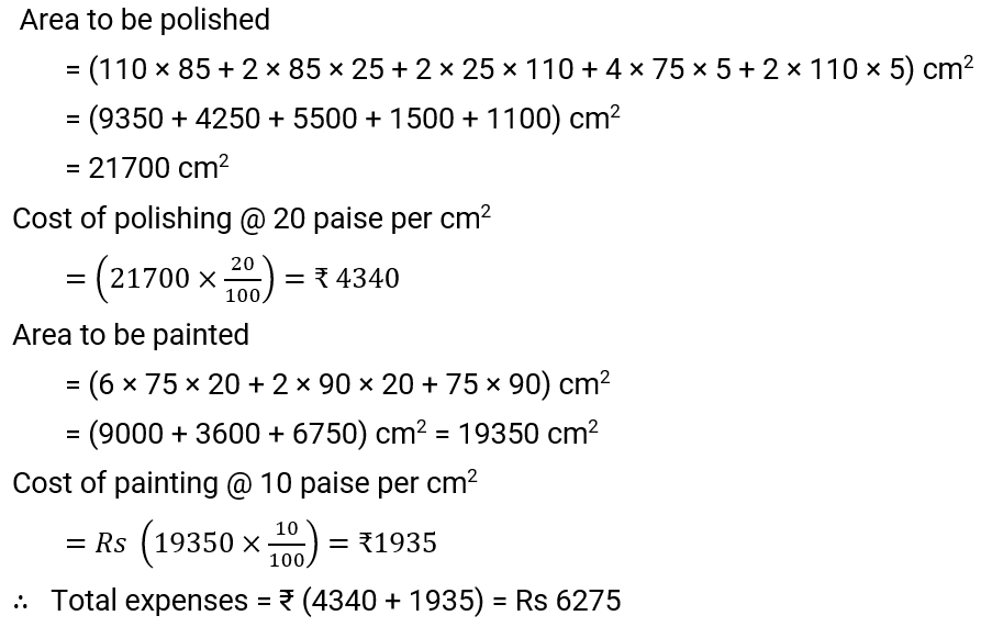 NCERT Solution For Class 9, Maths, Chapter 13, Surface Areas And Volumes, Exercise 13.9 Q. 1 Answer