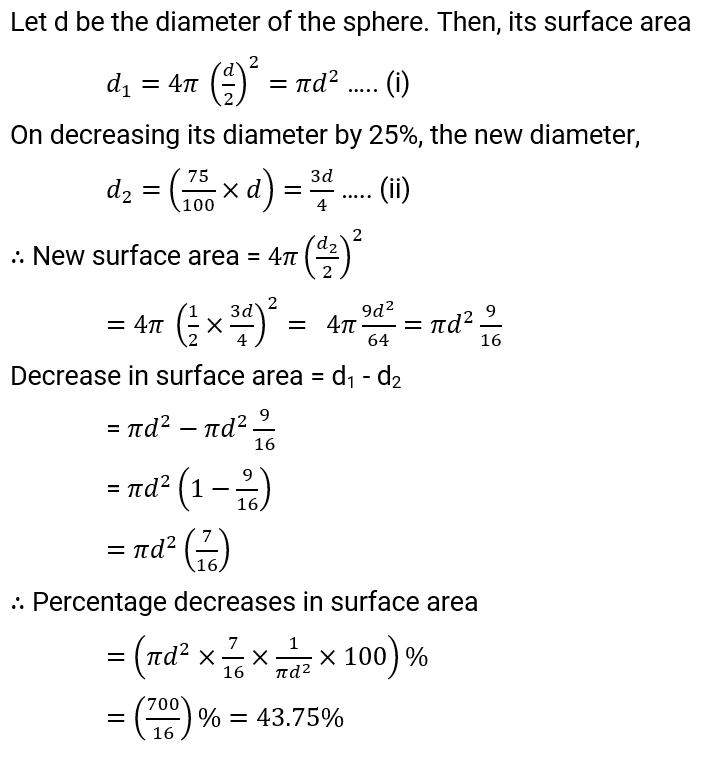 NCERT Solution For Class 9, Maths, Chapter 13, Surface Areas And Volumes, Exercise 13.9 Q.3
