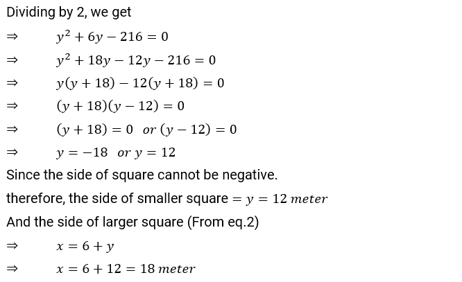NCERT Solution For Class 10, Maths, Quadratic Equations, Exercise 4.3 Q.11