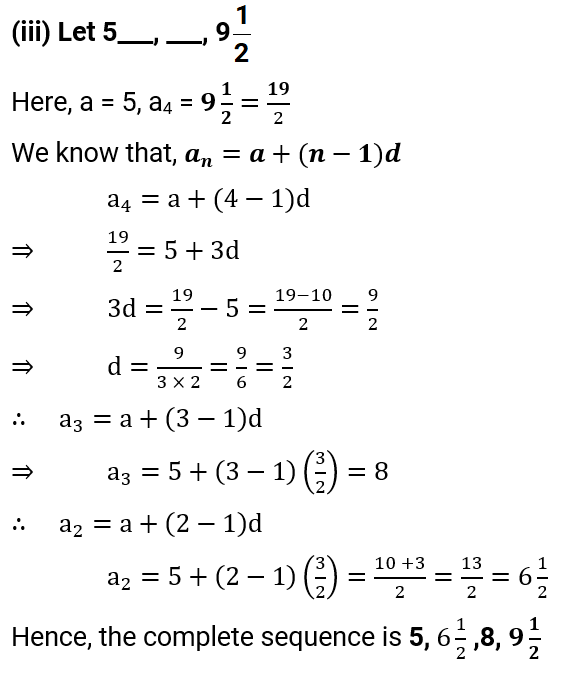 NCERT Solution For Class 10, Maths, Chapter 5 Arithmetic Progressions, Exercise 5.2 Q.3 (iii)