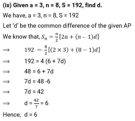 NCERT Solution For Class 10, Maths, Chapter 5 Arithmetic Progressions, Exercise 5.3 03 (9)