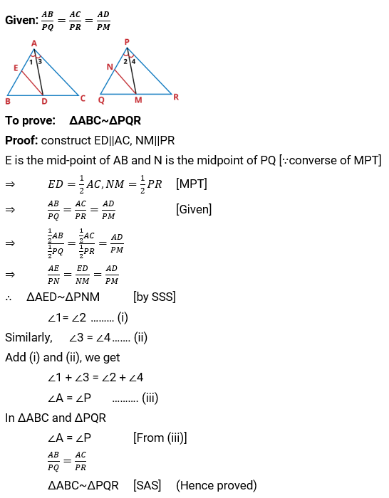 NCERT Solution For Class 10, Maths, Chapter 6 Triangles, Exercise 6.3 q. 14