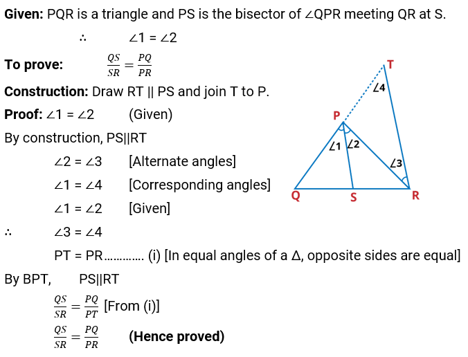 NCERT Solution For Class 10, Maths, Chapter 6 Triangles, Exercise 6.6 q.1