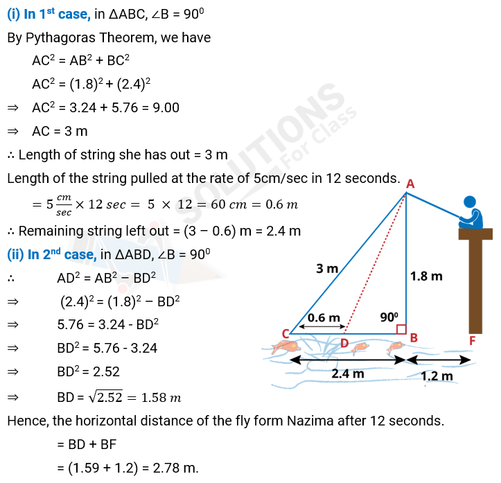 NCERT Solution For Class 10, Maths, Chapter 6 Triangles, Exercise 6.6 q.10