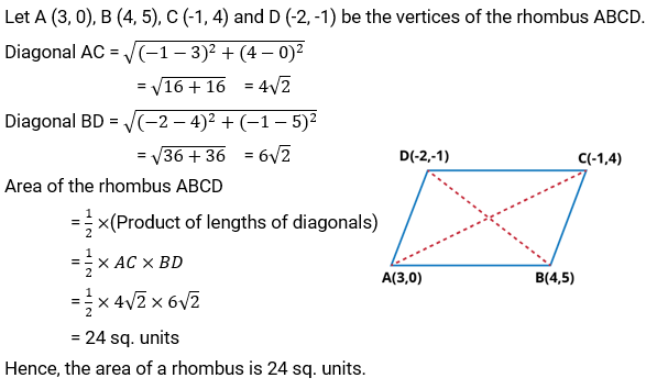 NCERT Solution For Class 10, Maths, Chapter 7 Coordinate Geometry, Exercise 7.2 q.10