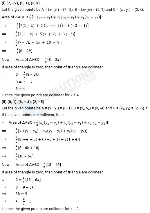 NCERT Solution For Class 10, Maths, Chapter 7 Coordinate Geometry, Exercise 7.3 q.2