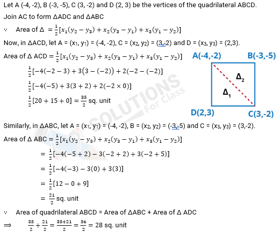 NCERT Solution For Class 10, Maths, Chapter 7 Coordinate Geometry, Exercise 7.3 q.5