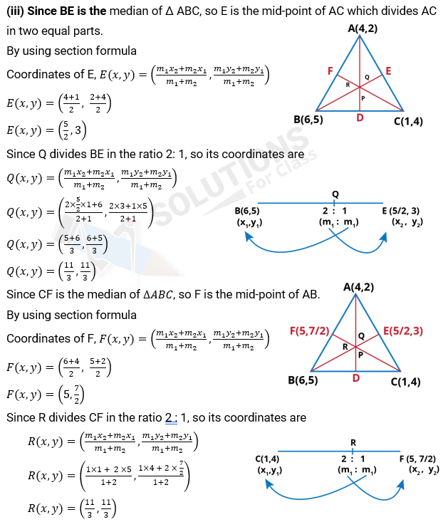 NCERT Solution For Class 10, Maths, Chapter 7 Coordinate Geometry, Exercise 7.4 q.7 (iii)