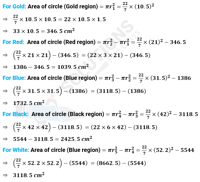 NCERT Solution For Class 10, Maths, Chapter 12, Areas Related To Circles, Ex. 12.1, Q. 3
