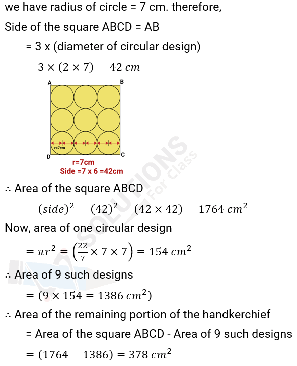 NCERT Solution For Class 10, Maths, Chapter 12, Areas Related To Circles, Ex. 12.3, Q.11