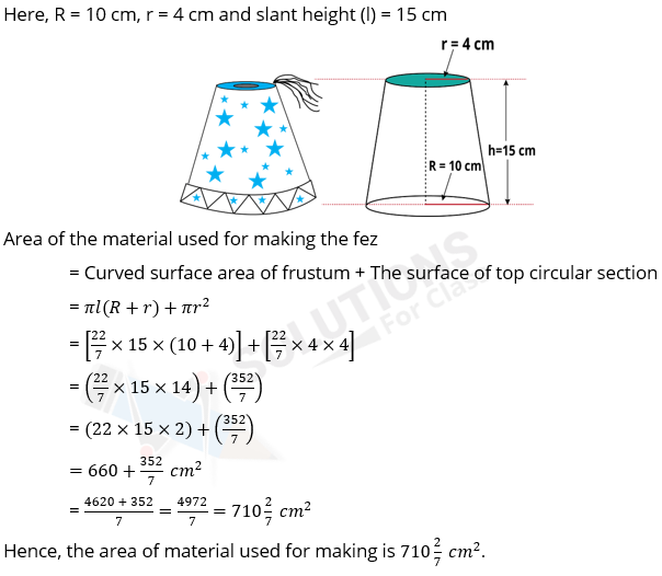 NCERT Solutions For Class 10, Maths, Chapter 13, Surface Areas And Volumes, Exercise 13.4 Q. 3