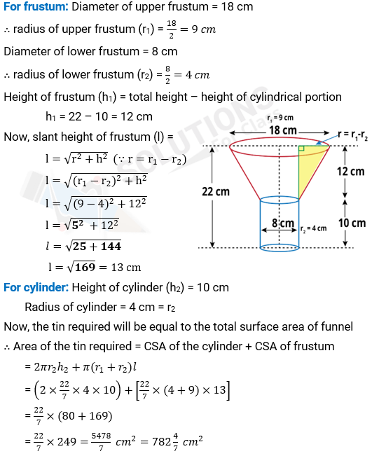 NCERT Solutions For Class 10, Maths, Chapter 13, Surface Areas And Volumes, Exercise 13.5 Q. 5