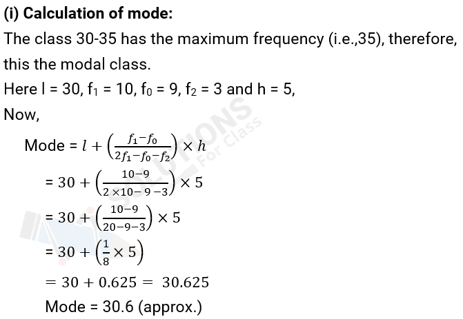 NCERT Solutions For Class 10, Maths, Chapter 14, Statistics, Exercise 14.2 Q. 4