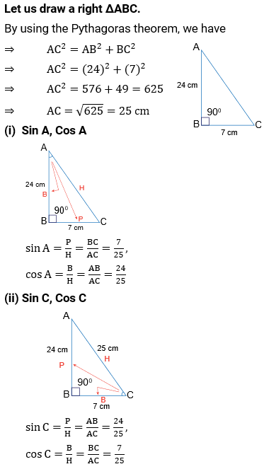 NCERT Solution For Class 10, Maths, Chapter 8, Introduction To Trigonometry, Ex. 8.1, Q. 1