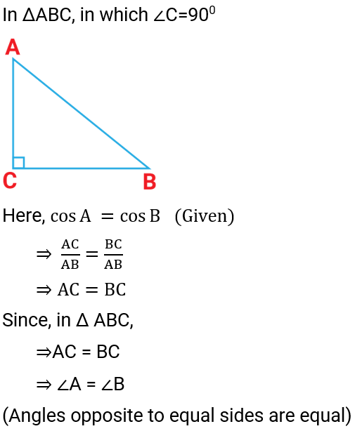 NCERT Solution For Class 10, Maths, Chapter 8, Introduction To Trigonometry, Ex. 8.1, Q. 6