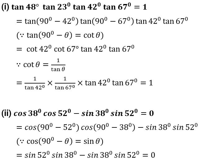NCERT Solution For Class 10, Maths, Chapter 8, Introduction To Trigonometry, Ex. 8.3, Q. 2