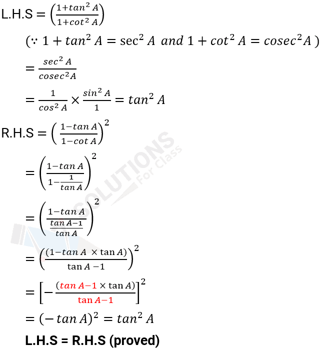 NCERT Solution For Class 10, Maths, Chapter 8, Introduction To Trigonometry, Ex. 8.4, Q. 5