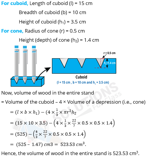 NCERT Solutions For Class 10, Maths, Chapter 13, Surface Areas And Volumes, Exercise 13.2 Q. 4