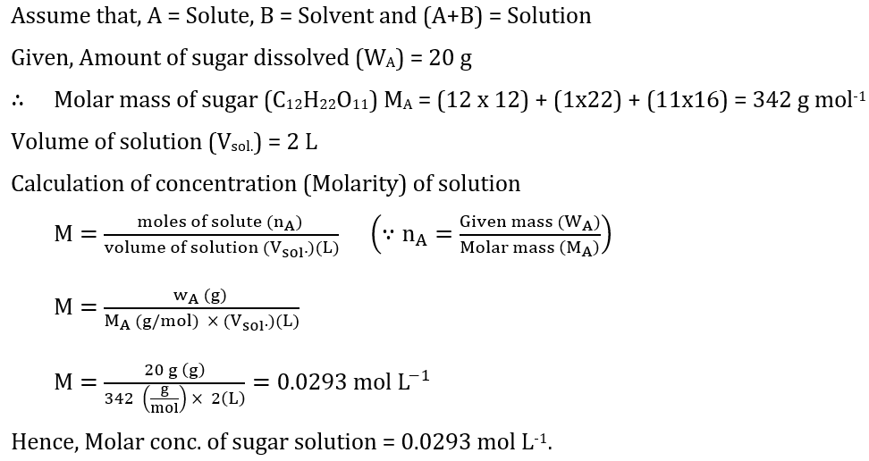 NCERT Solutions For Class 11, Chemistry, Chapter 1, Some Basic Concepts Of Chemistry, Q . 1.11