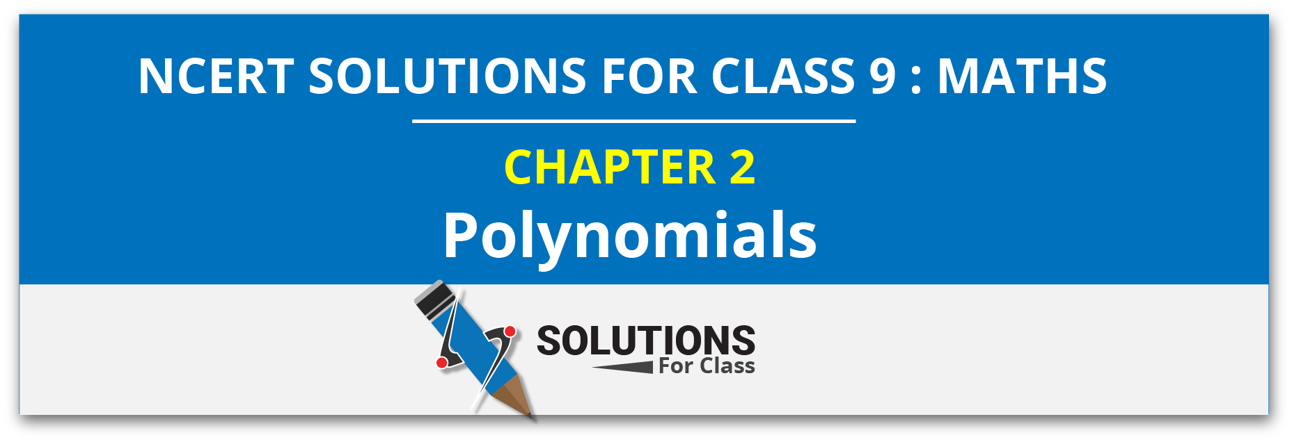 NCERT Solution For Class 9, Maths, Chapter 2, Polynomials