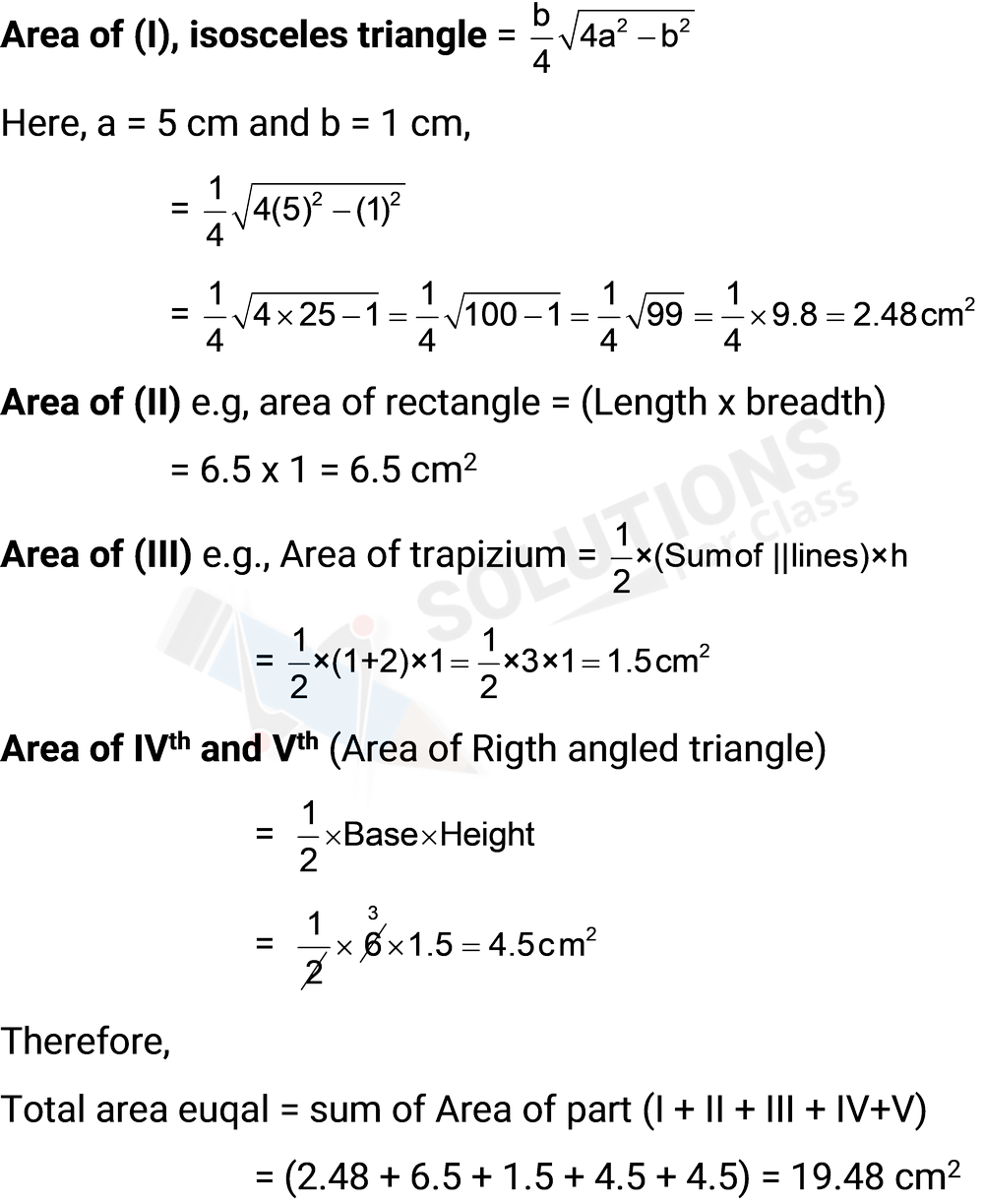 NCERT Solutions for Class 9 Maths Chapter 12 Herons Formula Ex 12.2 Q.3