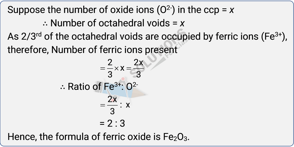 NCERT Solutions for class 12, solid state, q 1.19