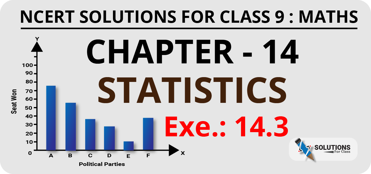 NCERT Solutions For Class 9, Maths, Chapter 14, Exercise 14.3