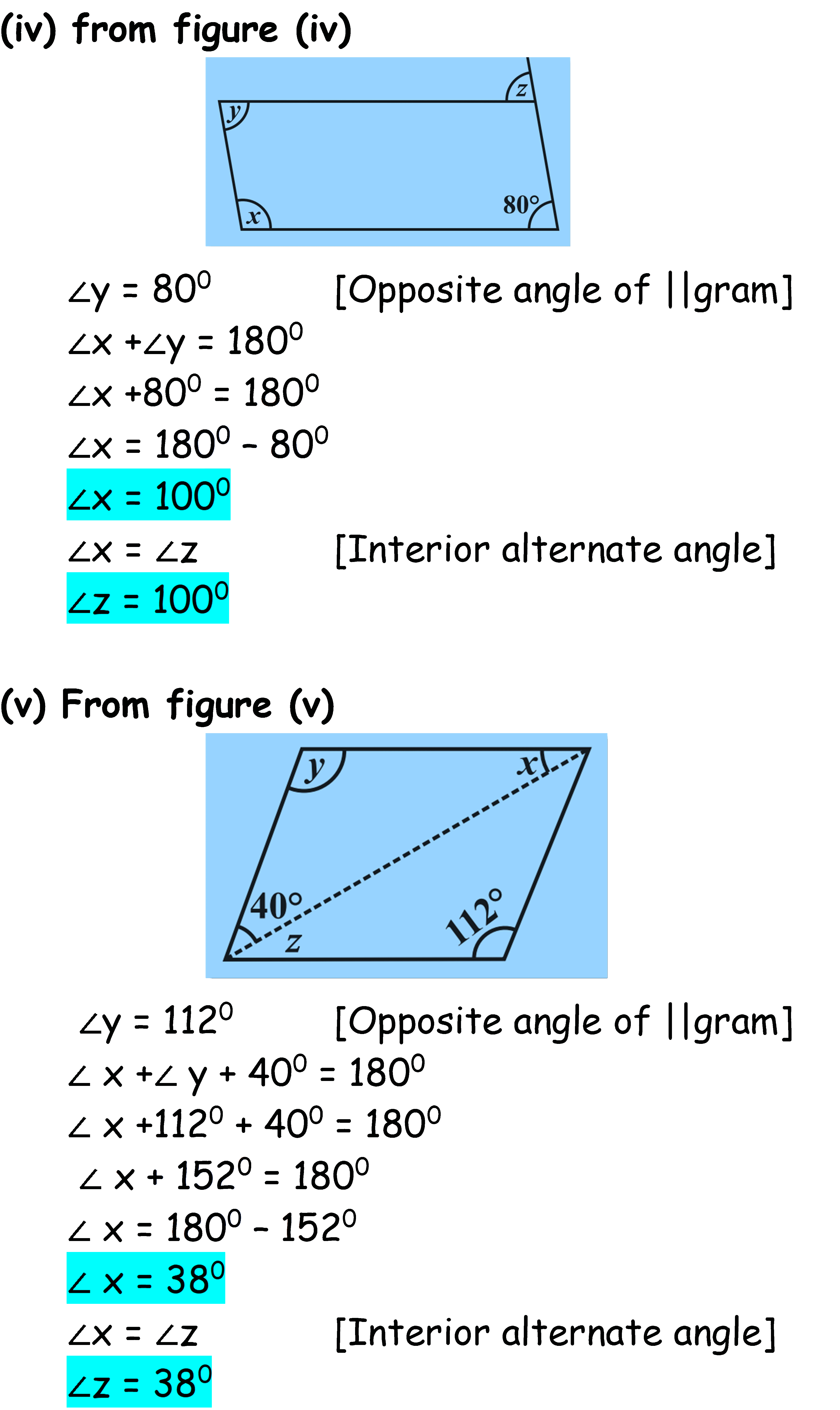 NCERT Solutions Class 8 Chapter 3, Understanding Quadrilaterals, Ex.3.3 Q.2 (b)