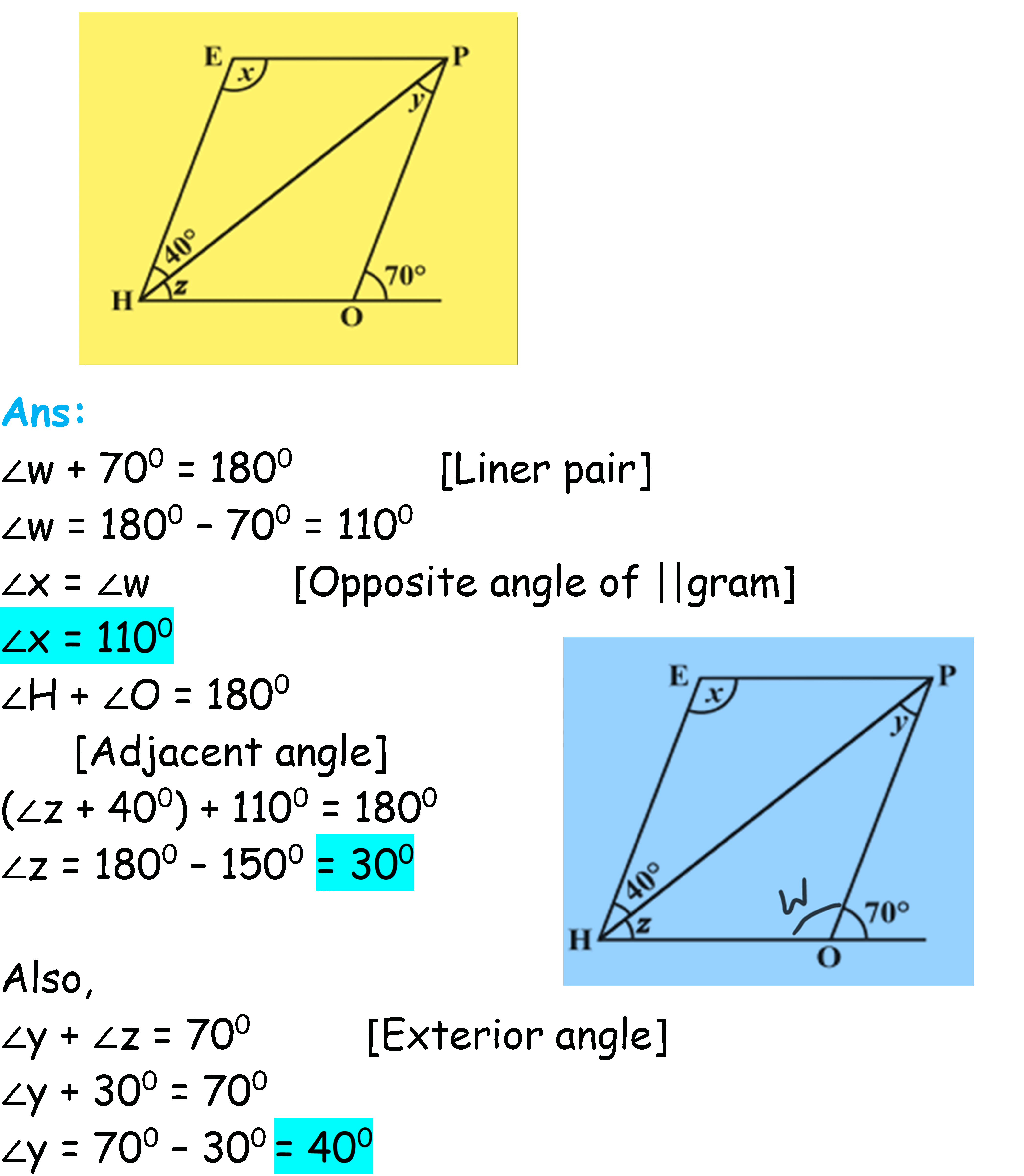 NCERT Solutions Class 8 Chapter 3, Understanding Quadrilaterals, Ex.3.3 Q.7