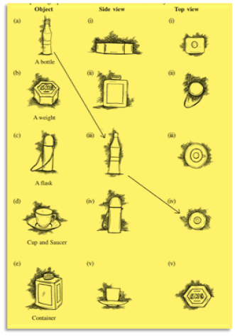 NCERT Solutions For Class 8 Chapter 10, Visualising Solid Shapes , Exercise 10.1, Q.1 Chart 1