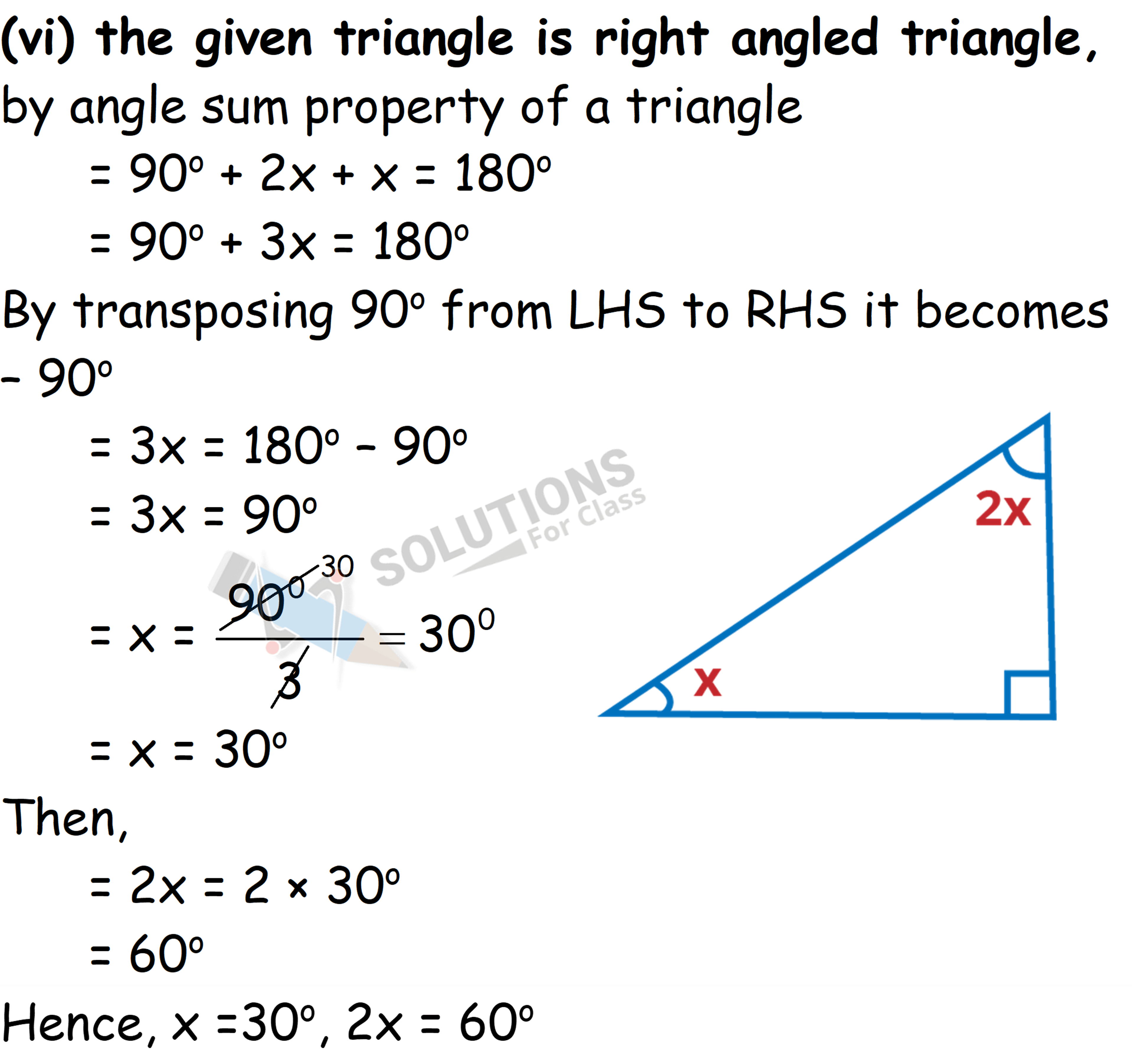 NCERT Solutions Class 7 Maths Chapter 6 The Triangle and its Properties Ex.6.3 Q.1 (vi)