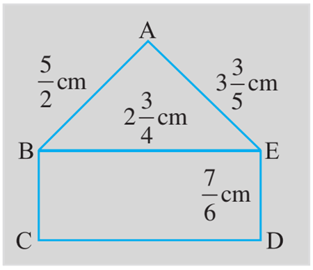 NCERT Solutions For Class 7 Chapter 2, Fractions and Decimals , Exercise 2.1, Q.5 diagram